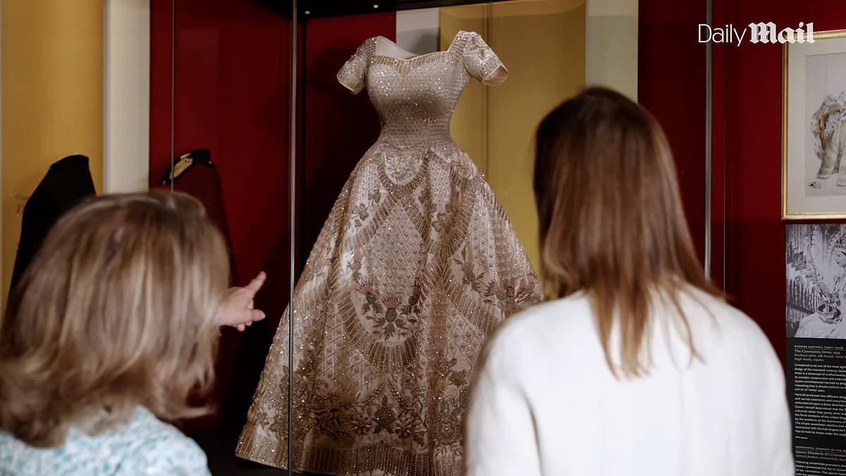 What one change did the late Queen demand of her 'timeless' 1953 coronation gown?