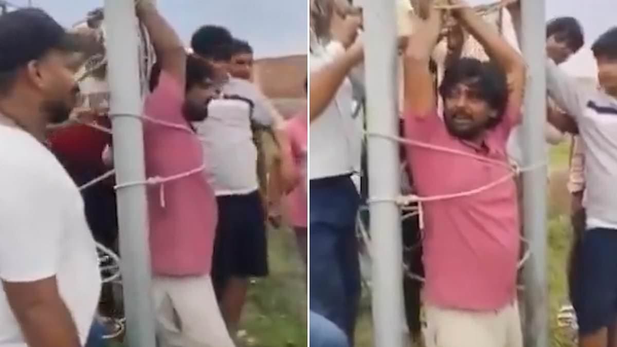 Indian villagers tie up worker when he arrives to fix cell tower because they are furious at poor 5G connectivity