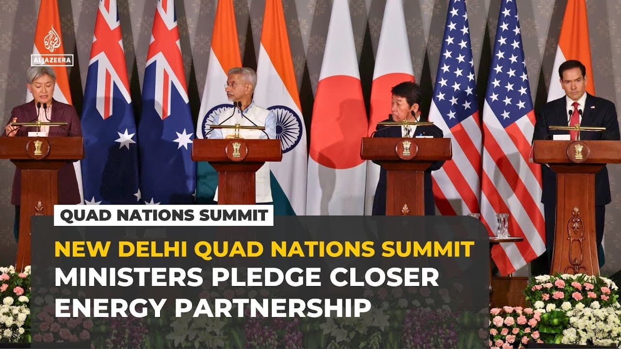 Quad Foreign Ministers Establish New Framework for Energy Security