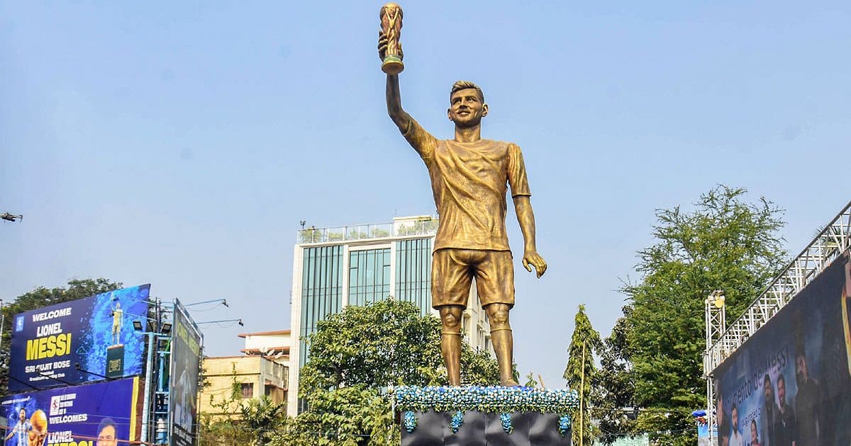 Lionel Messi's 70-foot statue in Kolkata to be taken down