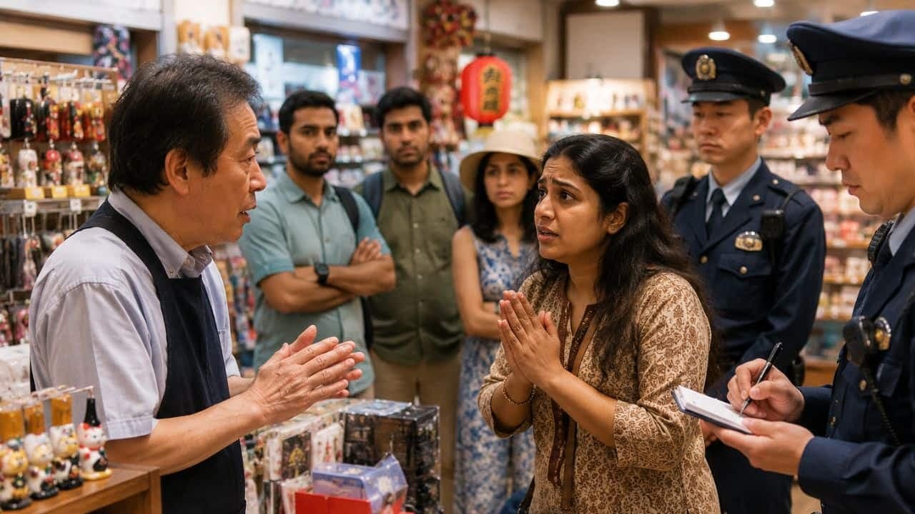 She immediately offered ...: Indian woman caught shoplifting in Japan