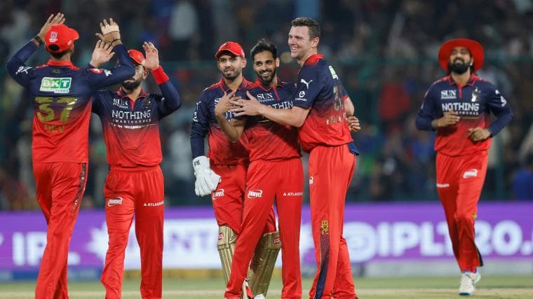 RCB vs KKR IPL 2026 live score, toss winner, winning probability, result and highlights from SVNS International Cricket Stadium, Raipur