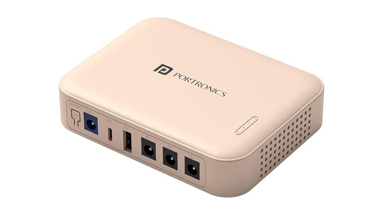 Portronics Kinetics 8K Mini UPS for Wi - Fi Routers Launched in India