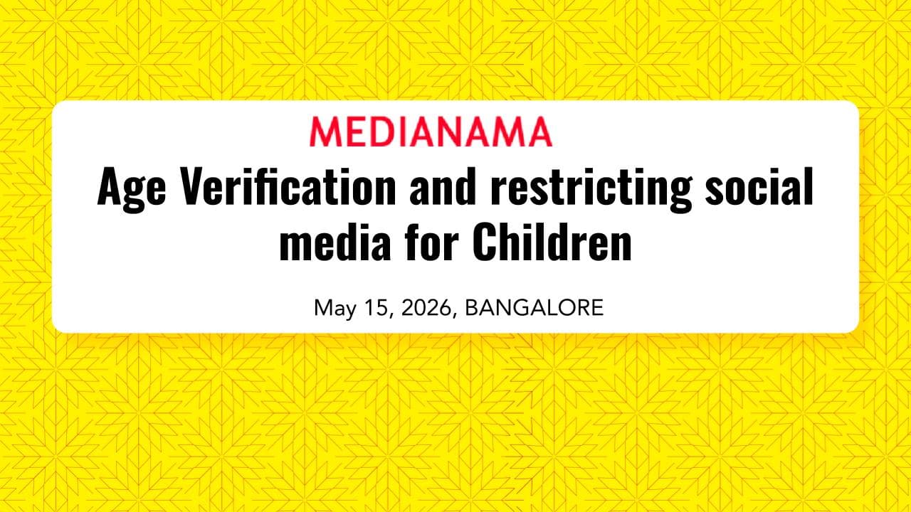 Agenda: Age Verification and Restricting Social Media for Children, Bengaluru, 15 May #NAMA