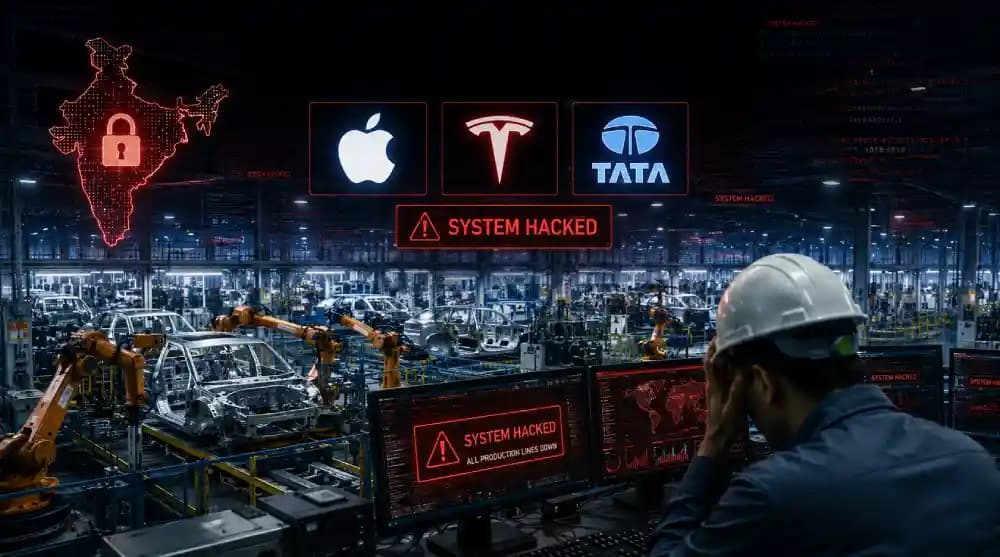 Apple , Tesla , Tata : The Cyberattack That Hit India Manufacturing Boom