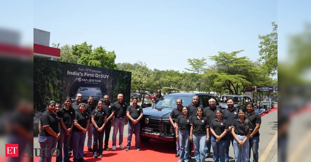 MG Majestor : MG Motor India Launches Majestor Premium SUV Production in Gujarat , ETAuto
