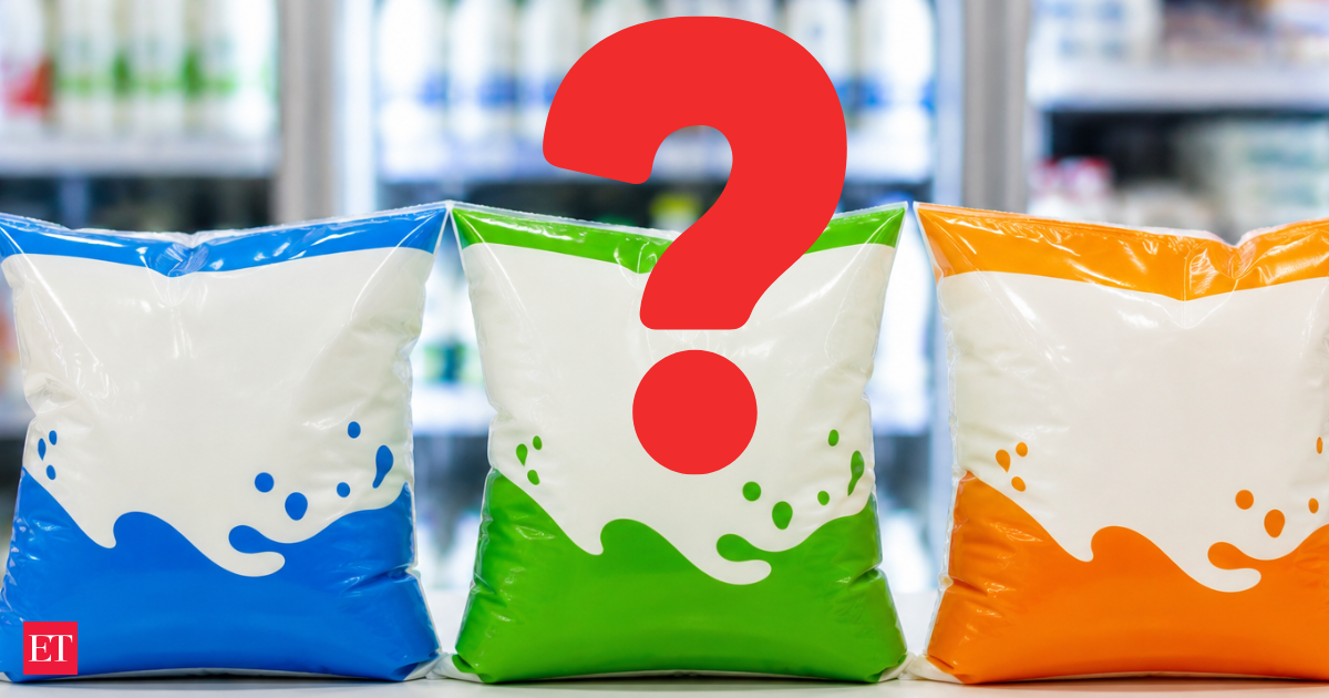 Why milk packets in India come in blue, green & orange colours. Most people never notice the real reason