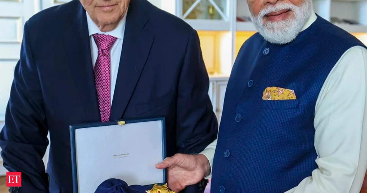 PM Modi receives Norway's highest civilian honour