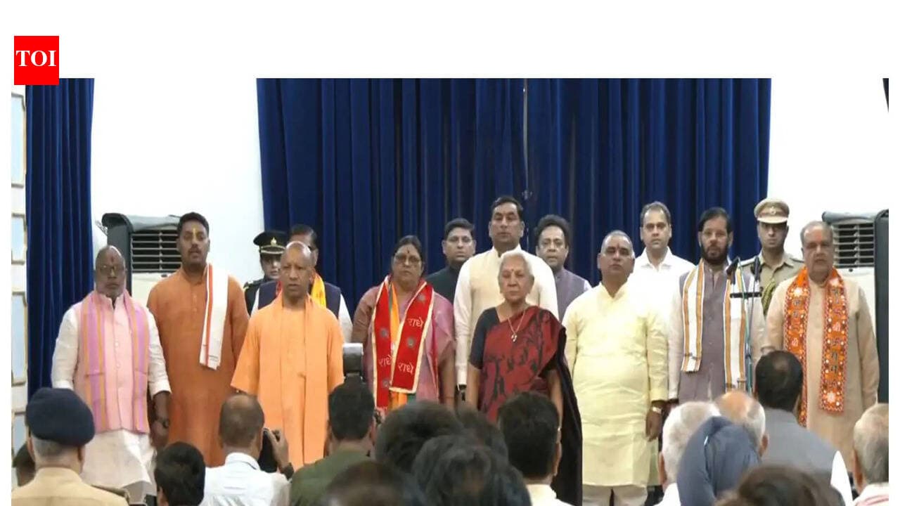 UP Cabinet expansion: Bhupendra Chaudhary, Manoj Pandey sworn in as ministers in Yogi govt