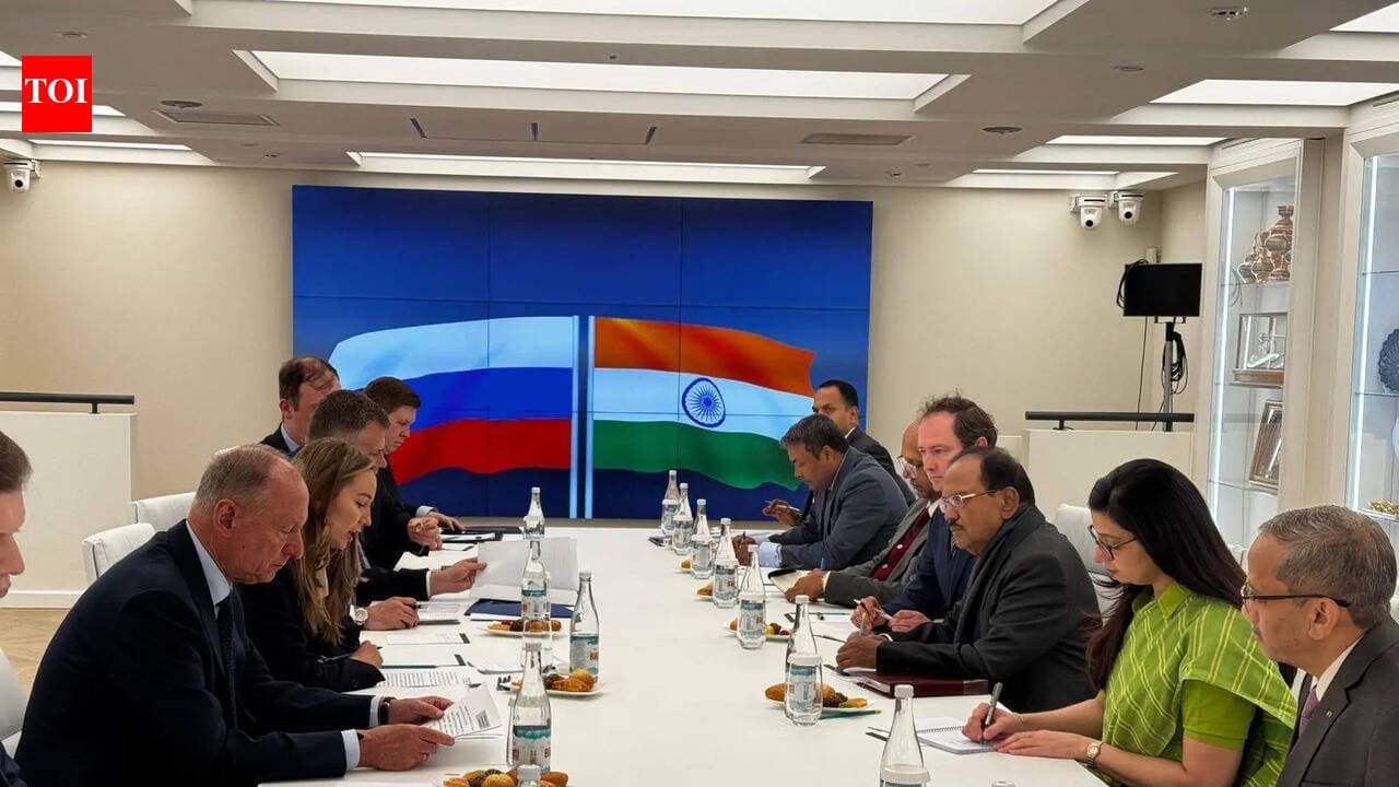 NSA Ajit Doval , Russian Presidential aide Patrushev review maritime , defence cooperation