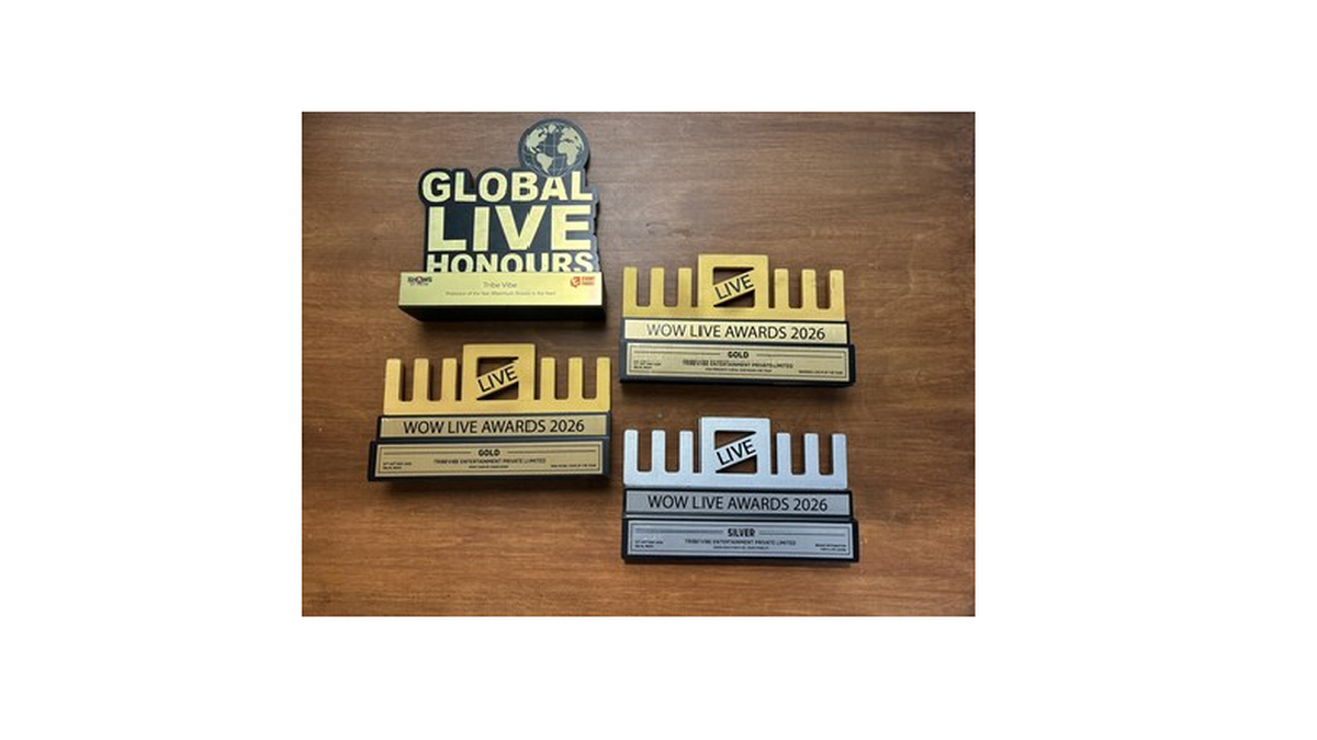TribeVibe Entertainment sweeps WOW Awards 2026 with five wins, cementing its position as a defining force in India’s live entertainment landscape