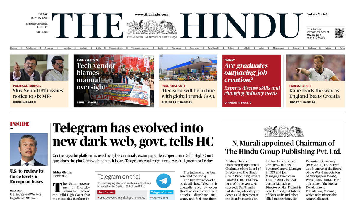 Telegram has evolved into new dark web , govt . tells HC