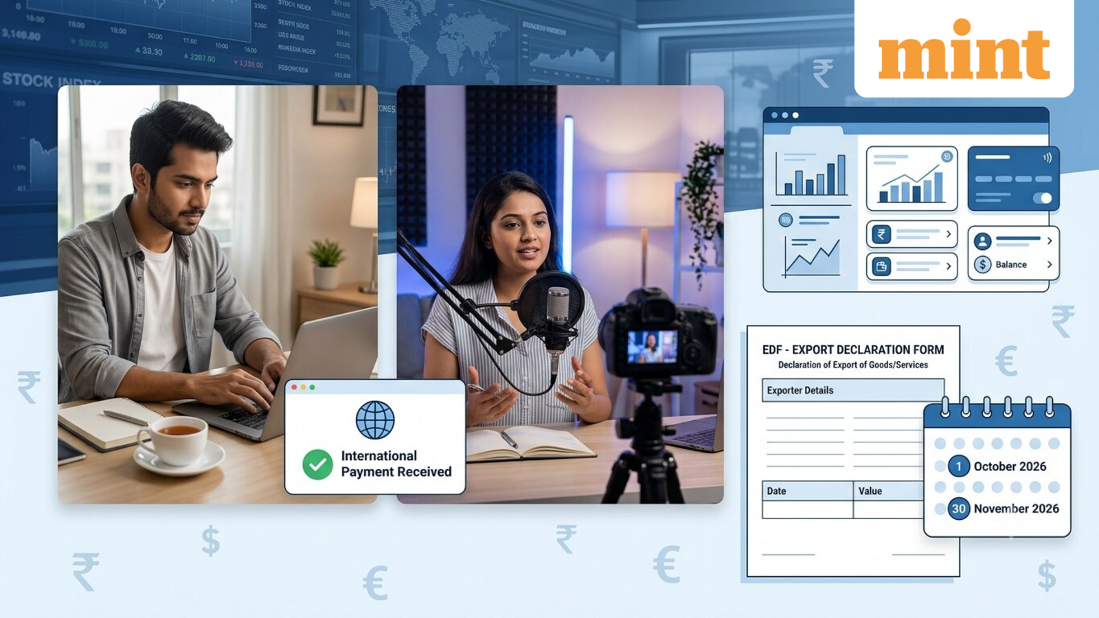 Earning in dollars? New FEMA rules from October 1: How freelancers and YouTubers need to file EDF declaration with banks